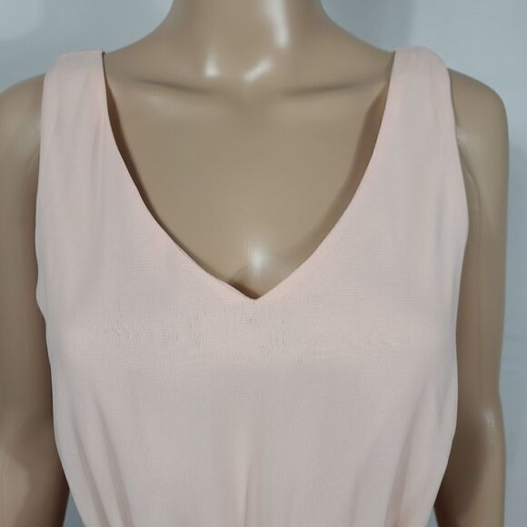 Lily Rose High-Low Peach Belted Dress - Picture 12 of 16